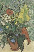 Vincent Van Gogh Wild Flowers and Thistles in a Vase (nn04) Sweden oil painting artist